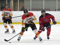 Gryphon hockey men clipped by Brock’s late goals
